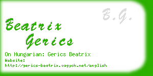 beatrix gerics business card